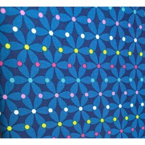 Summersault By Erin McMorris Cotton Fabric 1/2 yard x 44" Blue Geometric Pattern